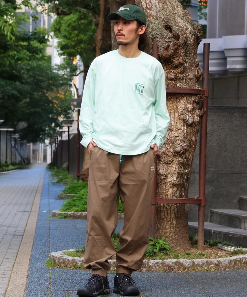 [KRIFF MAYER] Long-Sleeve T-Shirt, Krif Rabbit, Workwear, Men's, X-LARGE, Mint