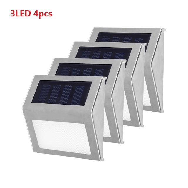 1-4pcs LEDs Solar Light Motion Sensor Outdoor Garden Light Decoration Fence Stair Pathway Yard Security Solar LED Lamp Lighting
