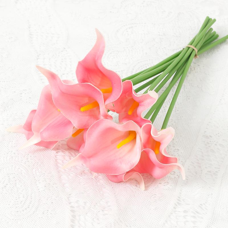 3/5Pcs Artificial Calla Lily Flowers Bouquet 40CM Fake Flower for Home Room Decor Garden Wedding Party Decoration Vase Ornament