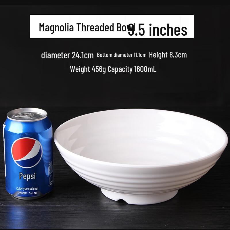 Melamine Magnolia Pattern Noodle Soup Bowl