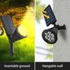 Solar Spot Lights Outdoor 4 Pack 9 LEDs Solar Wall Lamp IP65 Waterproof Solar Spotlight for Backyard/Patio Landscape/Tree/Garage