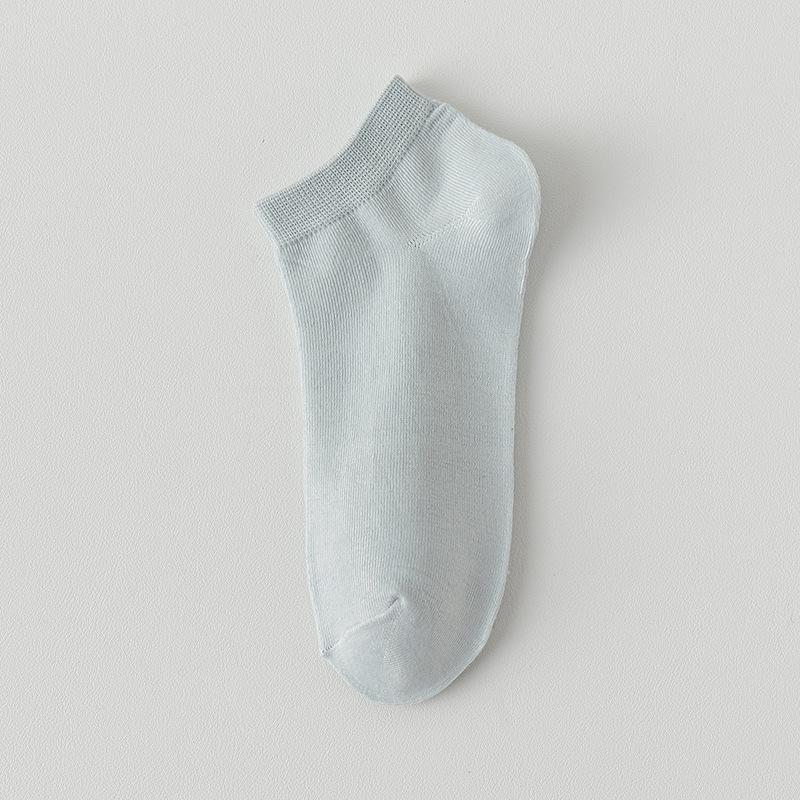 Women's Socks, Summer Thin, Casual, Shallow Breathable Socks, Summer Black and White Women's Boat Socks