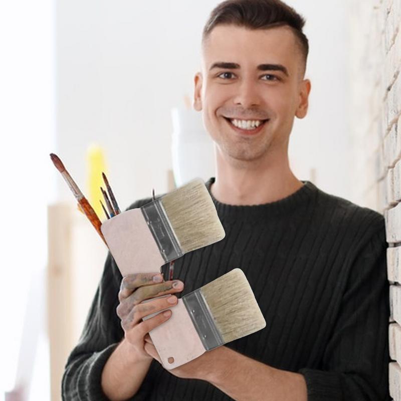 Brushes for Acrylic Painting Double Paint Brush 3-inch Double Brush Wall Brush Painting Tool Texture Brush for Art Craft