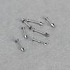 12pcs Y2K Fashion Stainless Steel Stud Earring 3/4mm Ball Cone Screws Earrings Ear Bone Nail Piercing Body Jewelry Accessories