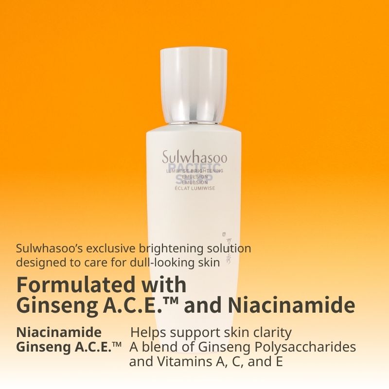 Sulwhasoo 2026 NEW Lumiwise Brightening Emulsion 125 Ml / 4.23 Fl Oz