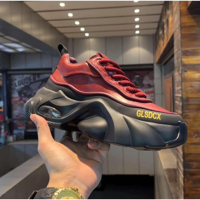 Fashion Sneakers for Men Versatile Fad Men PU Leather Casual Platform Sneakers Wear-resistant Comfort Men Runing Shoes Zapatillas Hombre