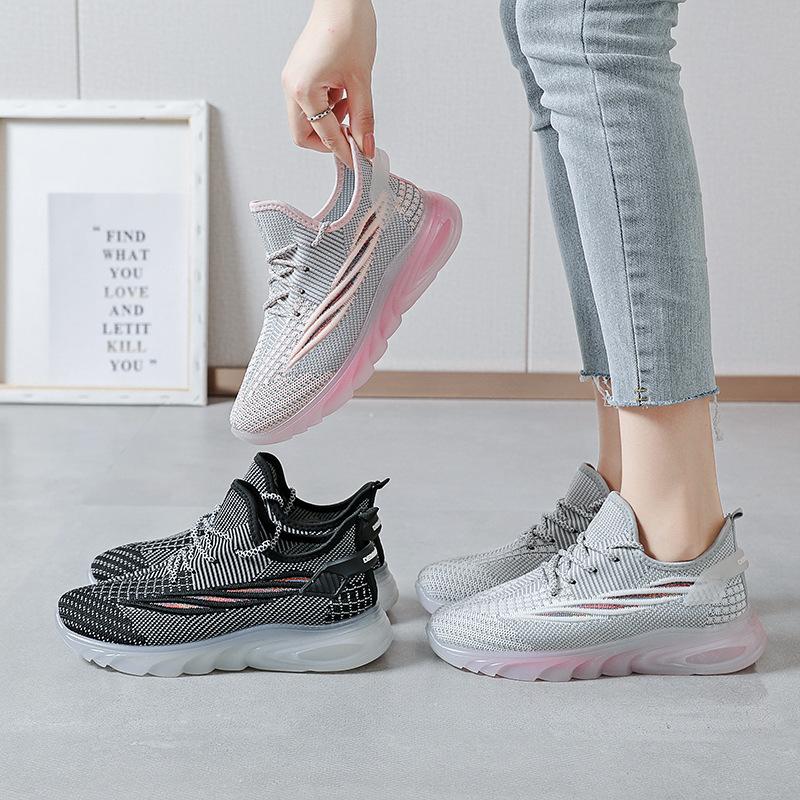 Casual Shoes for Women In Summer New Sports Shoes for Students In The School, Korean Style Jelly Sole Breathable Trendy Fashionable Women's Shoes