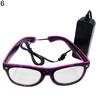 LED EL Wire Glasses Light Up Glow Sunglasses Eyewear Shades for Nightclub Party
