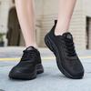 Single mesh summer mesh breathable sports shoes black hollow mesh deodorant large size casual running shoes