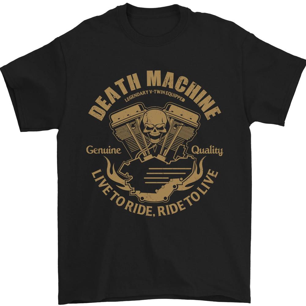 Death Machine Biker Motorcycle Motorbike Mens T-Shirt Unisex T-Shirt S