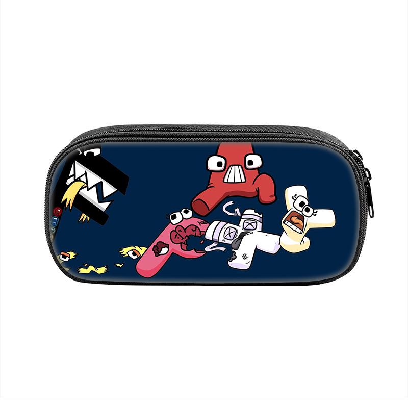 Game Alphabet Lore Cases Fun Cartoon Anime Pen Box Bag for Student Big Capacity School Supplies Zipper Pencilcases