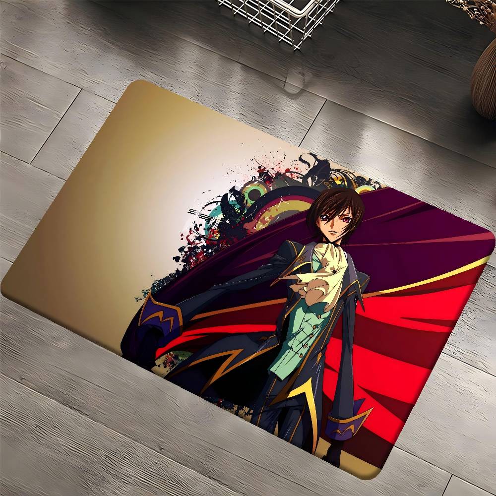C-CODE-GEASS L-Lelouch Entrance Door Mat Nordic Style Bedroom Living Room Doormat Home Balcony Anti-Slip Modern Home Decor