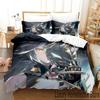 3D Genshin Impact Xiao Anime Bedding Set Duvet Cover Bed Set Quilt Cover Pillowcase Comforter King Queen Size Boys Adult Bedding