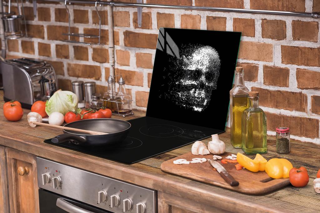 SZKLANA DESKA DO KROJENIA 52x40 CZASZKA