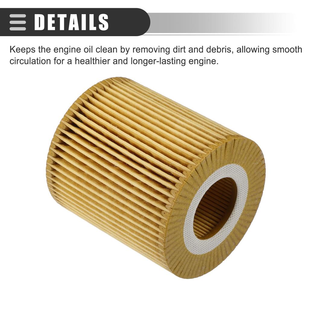 Filtr Motoforti do BMW X3 2004-2010, Papierowy, z uszczelką nr 11427508969, Żółty, 1 zestaw