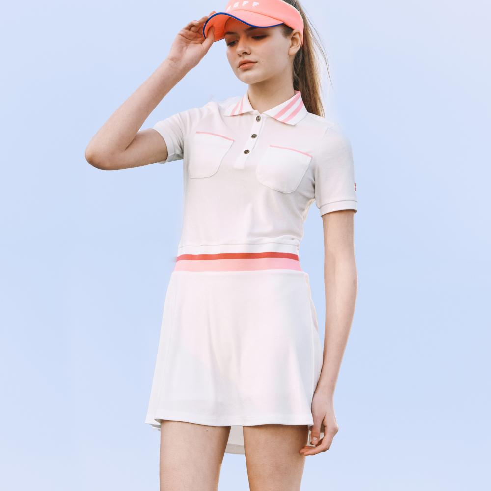 ONOFF Women'S Terriz Short Sleeve Dress Of3004La_White