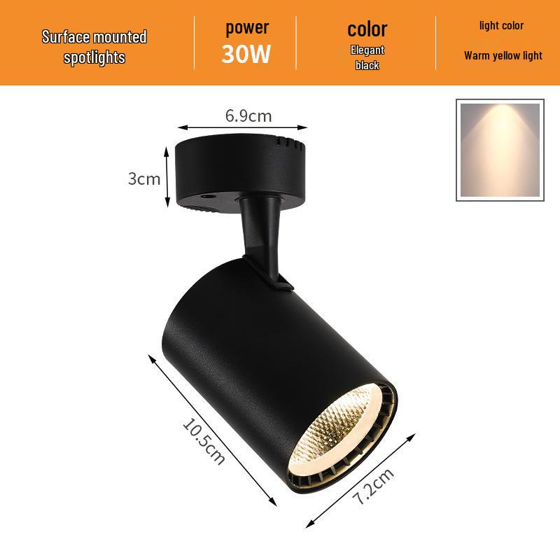 Adjustable COB Spotlight | Super Bright, Surface Mounted Downlight for Home & Commercial Use