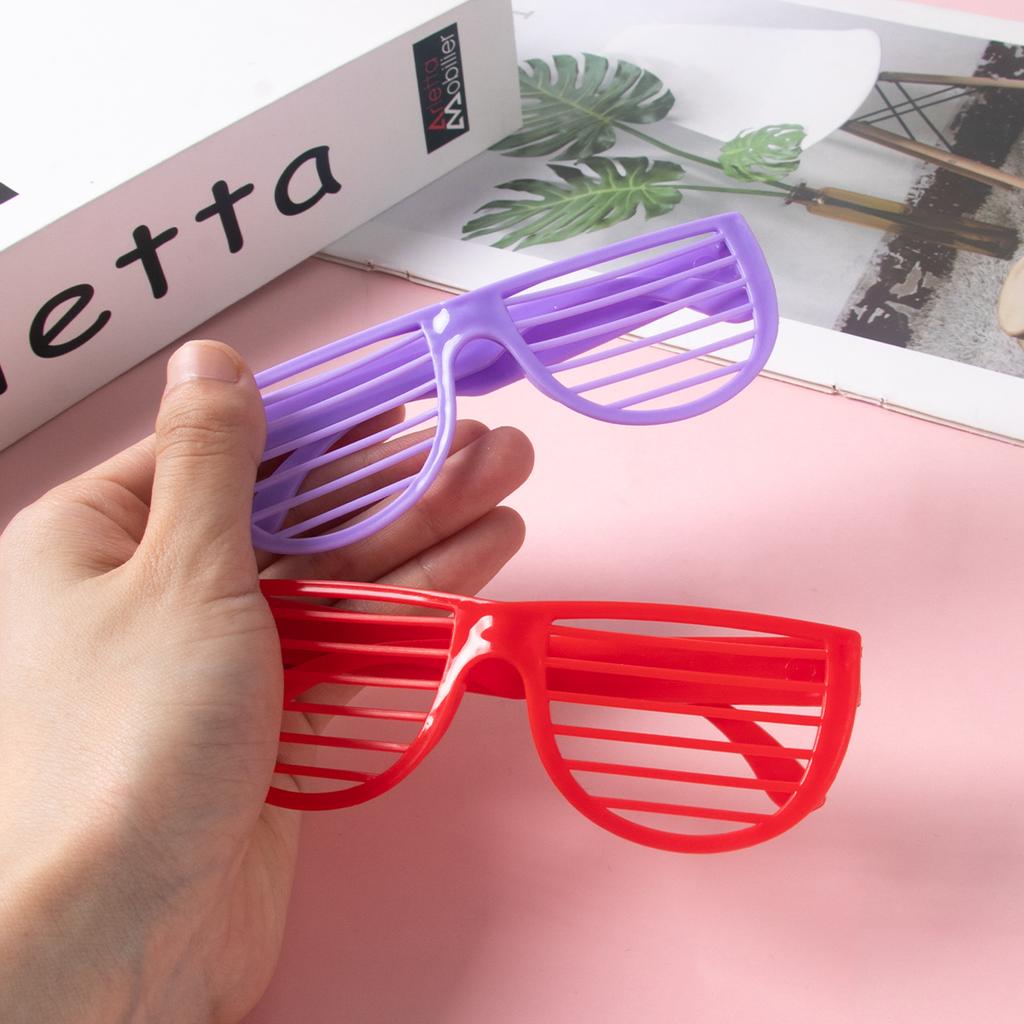 Vibrant 6/12Pcs Multi-Colored Louver Glasses Toys Children'S Boys And Girls Birthday Party Gifts Neon Sunglasses Makeup Party Photos Props