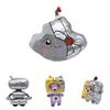 Cute Lankybox Plush Toy With Removable Robot Fox Helmet And Sound