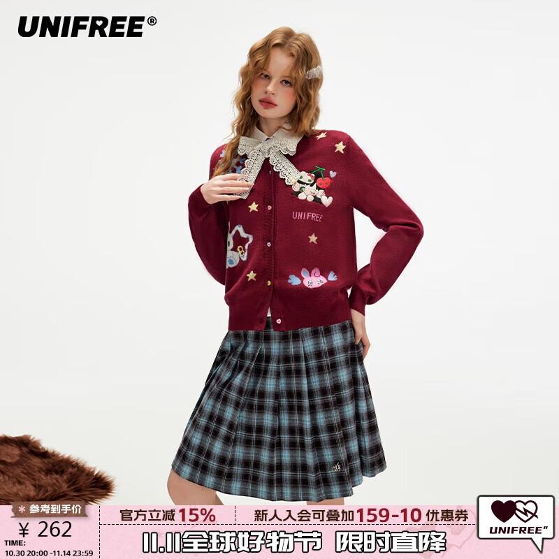 

UNIFREE Illustrator Collaboration Anime Style Knit Cardigan S