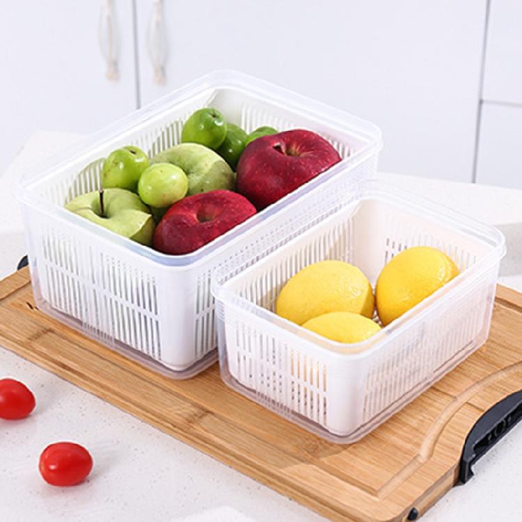 Draining Storage Containers Fridge Produce Saver Bins for Vegetables
