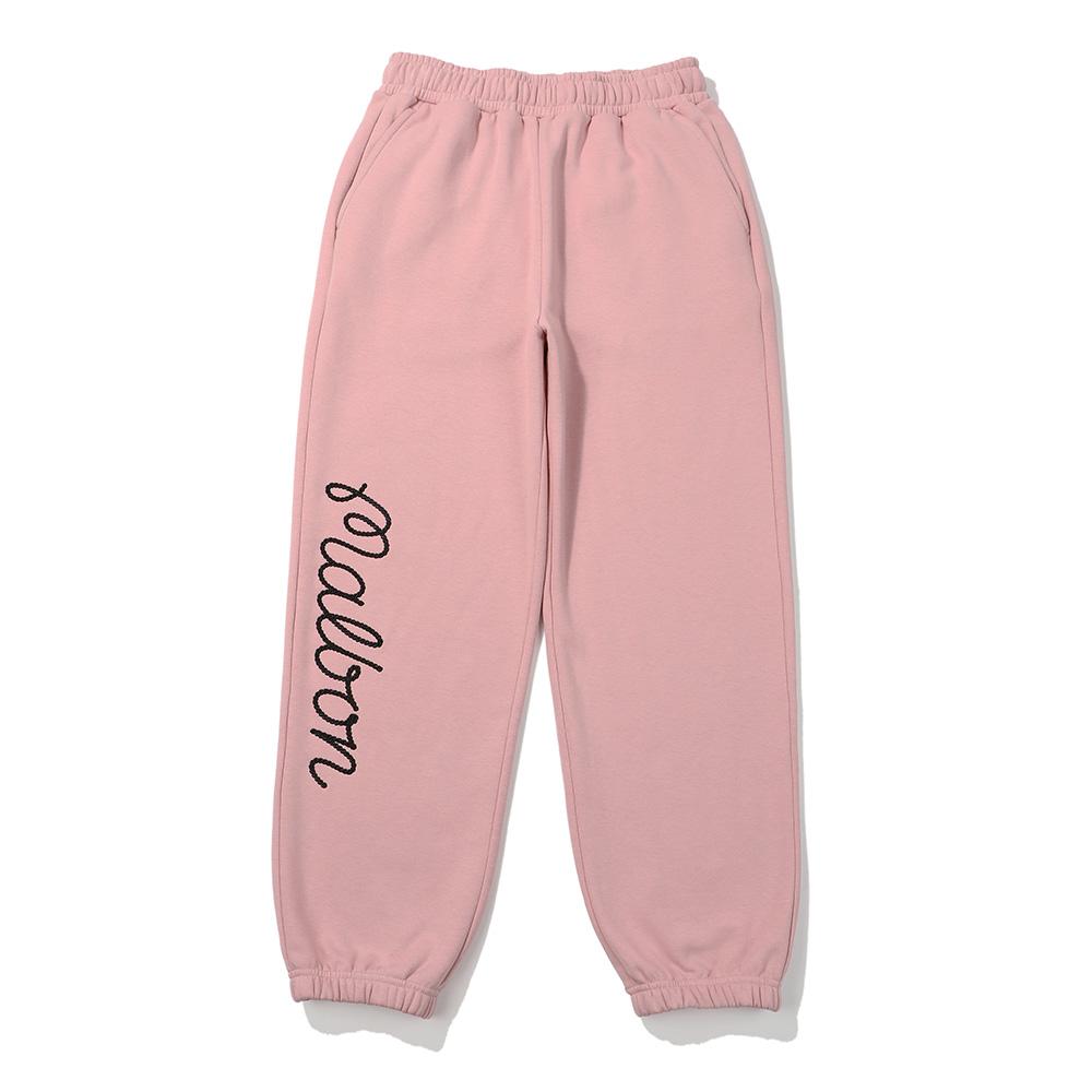 MALBON GOLF Malbon Logo Fleece-Lined Jogger Pants Pink (Woman)