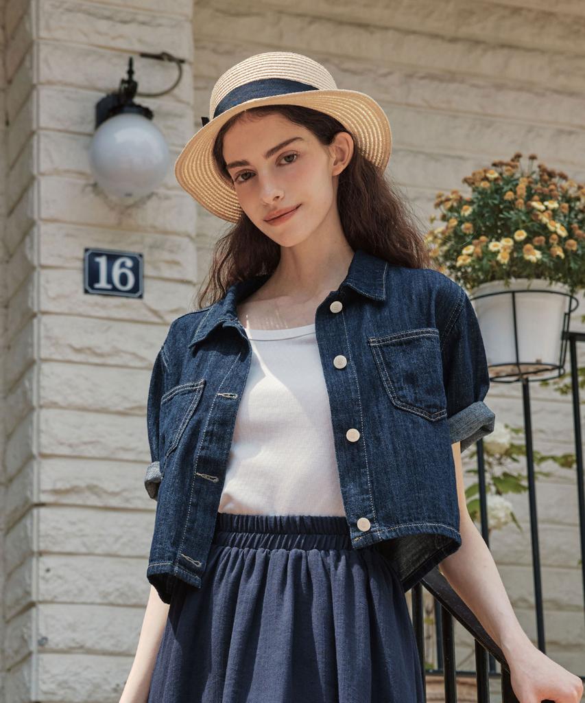 ZEROSTREET Summer Denim Short Sleeve Shirt / Indigo