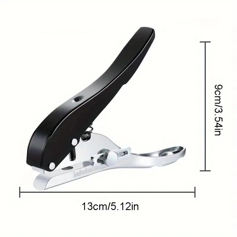 1 Set Single Hole Punch 8/10 MM Hole Edge Banding Punching Pliers Handheld Paper Hole Punch With Scale Heavy Duty Hole Puncher