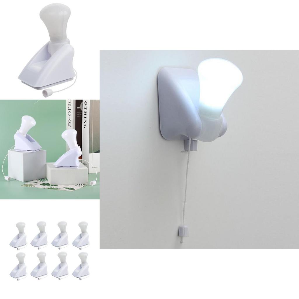 Modern Simple Mini Pull Cord Night Light For Cabinets And Bedside Use
