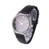 Casio Standard Dress Watch Analog Stainless Steel Leather Silver Black Men's MTP-V005L-1B5