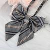 Jk Japanese Plaid Korean Version Of Collar Flower Graduate Female Collar Flower College Wind Streamer Jk Bow Shirt Accessories Sailor Suit