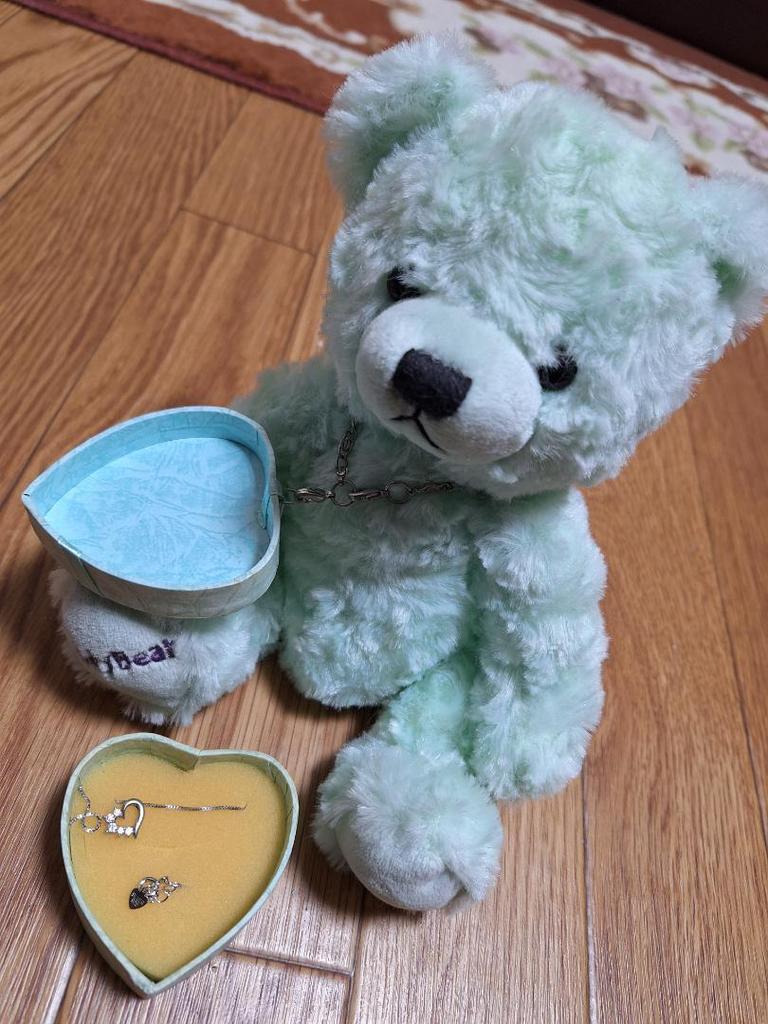 [USED] Teddy Bear with Necklace