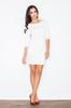 Simple Dress For A Wedding - Dress With Back Cutout - Ecru M082 Size Xl