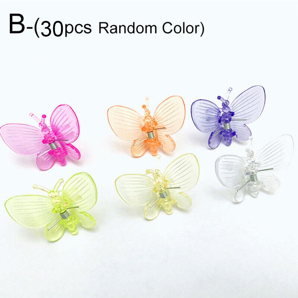 30Pcs Plant Fixing Clips Lightweight Plastic for Supporting Orchids and Garden Vines Essential Gardening Tools