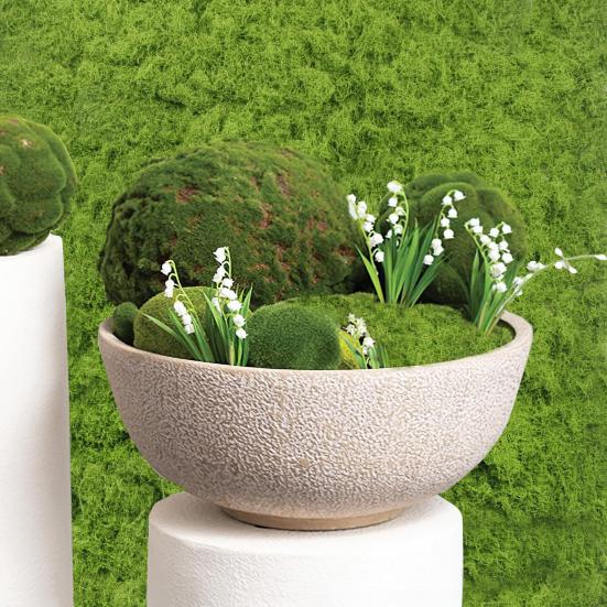 Artificial Moss Pad Realistic Faux Moss Planter Decor Green Fake Moss Turf for DIY Projects Craft Table Centerpieces Fairy Garden Decorations