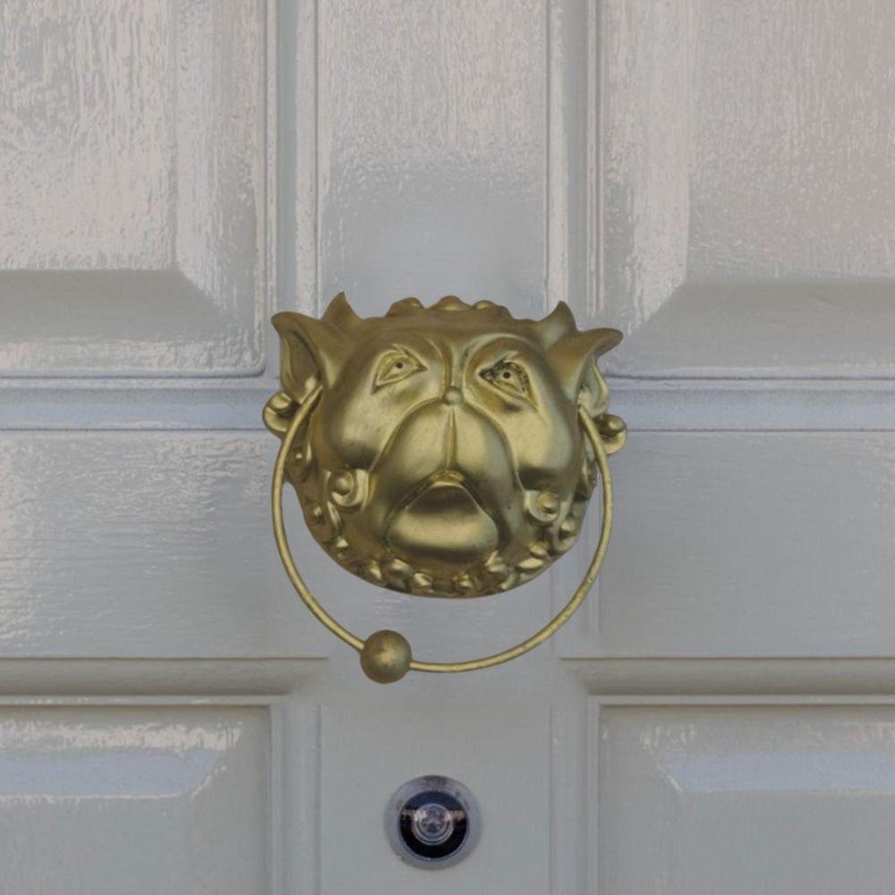 Puxador de Porta Boca Vívida Resina Batedor de Porta Durável Puxador de Porta Clássicos Batedor de Portão