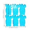 Easter Rabbit Keychain Pendant Mold DIY Cement Concrete Mold Exploy Resin Molds Handicraft Earring Molds Jewelry Making