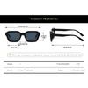 Fashionable and Simple Men's Square-framed Sunglasses UV400 Resistant Street Photography Travel Beach Decorative Glasses