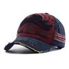 Letter Embroidery Baseball Cap Fashion Retro Washed Cotton Snapback Hat Hip Hop Bull Head Print Trucker Dad Hats for Women Men
