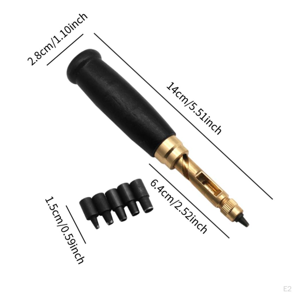 Screw Hole Punch, Leather Tool Craft Punches, Belt Puncher for Cards Sewing