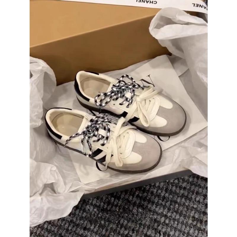 

Leather retro thick-soled black women s autumn new versatile sports and leisure board shoes 40 белый