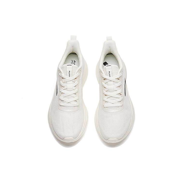 Anta Cushioning Slip Resistant Low Top Running Shoes Men's Ivory White 112235570S-5