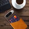 For Google Pixel 10 Pro XL Case PU Leather Cloth Texture Hard PC Phone Cover with Card Holder