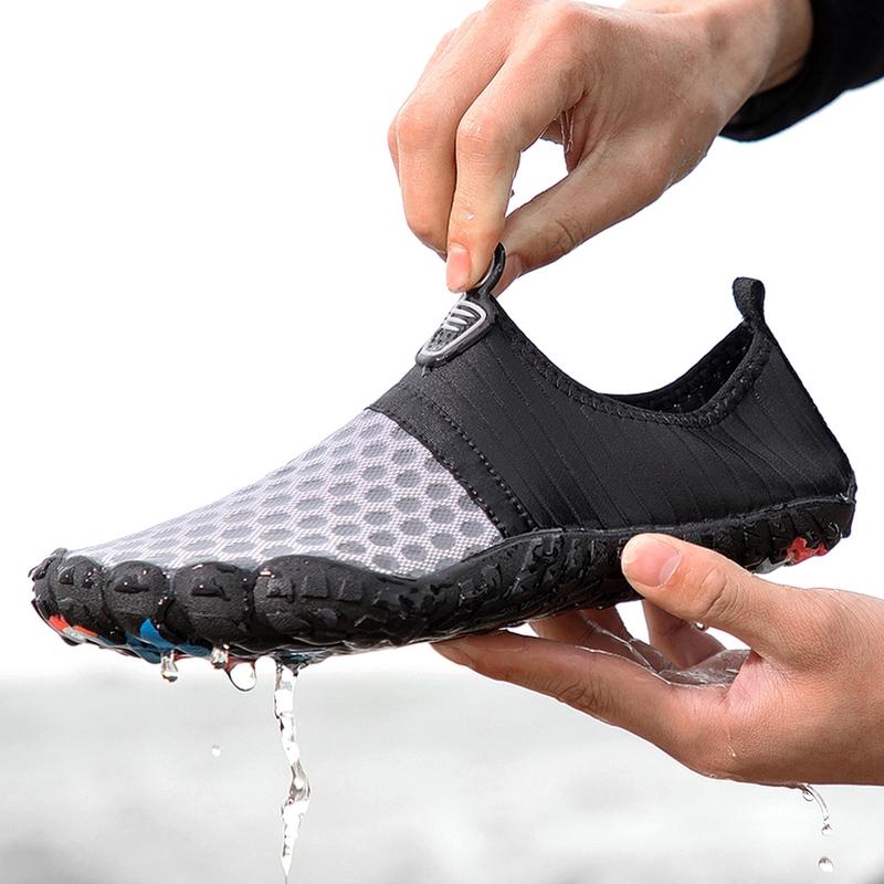 

Fashionable Couple Rain Boots Quick-drying Breathable Non-slip Drainage Swimming Beach Yoga Waterway Dual-purpose Fishing Shoes 35 синий