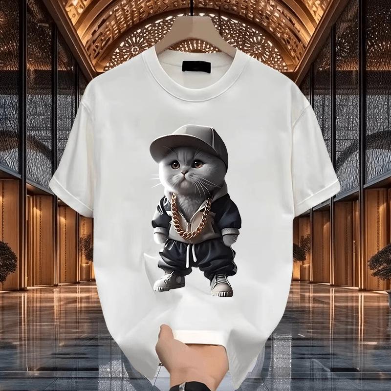 Couples Cotton T-Shirt Short Sleeve Black White Tops Breathable Comfortable Soft Casual Sport Tees