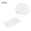 4Pcs Iron On Patches for Clothing Repair Fabric Repair Patches Iron-On Mending Fabric White