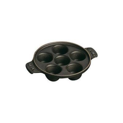 Escargot Pan - Staub - 6T - Matte Black - Cast Iron - Even Cooking