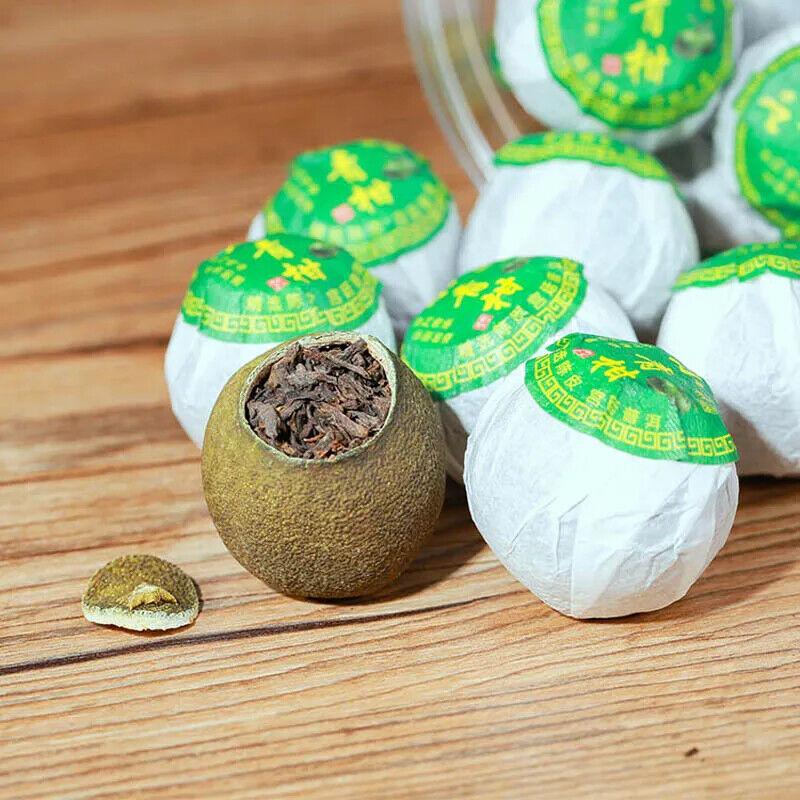 Sušená mandarinka vařená puer kůra zralý puer přírodní rostlinný čaj Xiao Qinggan 250g