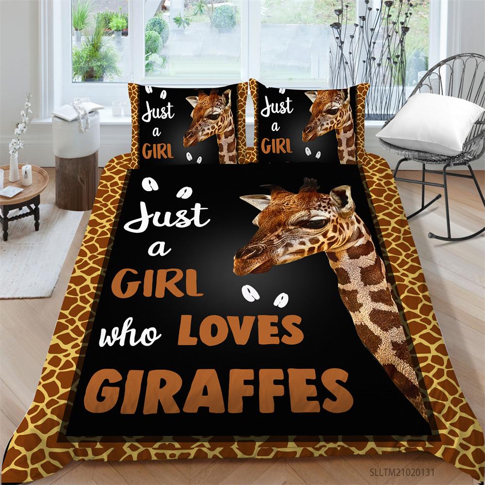 Bettbezug-Set, Bettwäsche-Set, Bezug, Tiere-Stil, Polyester, Bettbezug-Set, Damen, Herren, Einzelgröße, Hirsch-Bett-Sets