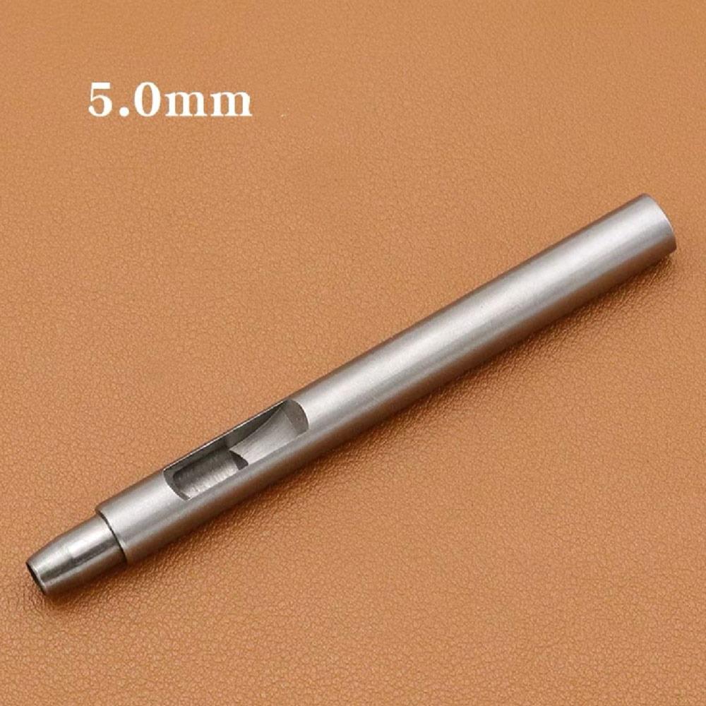 1Pcs Alloy Steel Round Hole Puncher DIY Straight Head Leather Craft Tool 0.5-10mm Leather Punch Sewing Bag Shoes Belt Watch Band